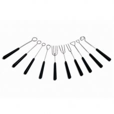 Набор инструментов для работы с шоколадом 10 предметов, нержавеющая сталь с пластиковыми ручками CHOCOFORK