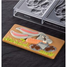 Форма д/шок. 'Easter Bunny' mm 154x72X13 h, 100гр, 3 ячейки, п/к PC5048 Форма д/шок. 'Easter Bunny' mm 154x72X13 h, 100гр, 3 ячейки, п/к PC5048