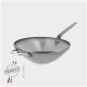 Сковорода 'Wok' d 40см h10,4см, с дополнительной ручкой, белая сталь 'Mineral B Element' 5618.40
