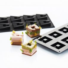 Форма для пирожных 'Cube' 50х50 h16мм, 8 ячеек, 28мл, силикон 30SIL601