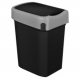Бак для мусора 'SMART BIN' 25л (333x269x457мм), с крышкой 'маятник' (черный) 435289913