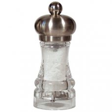 Мельница для соли 11см Polka, нержавеющая сталь/РММА (прозрачный)
