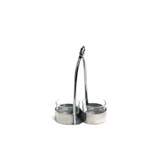 Менажница для сервировки на 2 емкости, 8x21,5см, SS-4454