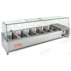 Настольная охлаждаемая витрина для ингредиентов HICOLD VRTG 1390 к PZ3