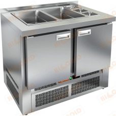Стол холодильный для салатов HICOLD SLE3-11GN с крышкой Стол холодильный для салатов HICOLD SLE3-11GN с крышкой