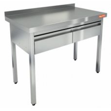 Стол производственный с полкой и выдвижными ящиками HICOLD НСОЯ-11/7П Стол производственный с полкой и выдвижными ящиками HICOLD НСОЯ-11/7П