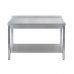 СТОЛ универсальный Luxstahl СПУ-18/6 со сплошной полкой нерж.