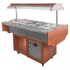 Мармит 2-х блюд ПищТех Шведского стола МЭП-2Б-ШС Орех Мармит 2-х блюд ПищТех Шведского стола МЭП-2Б-ШС Орех