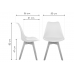 Деревянный стул Bonuss light gray / wood