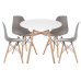 Обеденная группа Гуанора 90 gray / white / wood