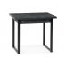 Стол Форли 90(150)х67 файерстоун / черный матовый
