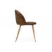 Стул на металлокаркасе Aldo dark brown / wood