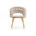 Стул на металлокаркасе Ball beige / gold Стул на металлокаркасе Ball beige / gold