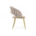 Стул на металлокаркасе Ball beige / gold Стул на металлокаркасе Ball beige / gold