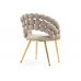 Стул на металлокаркасе Ball beige / gold Стул на металлокаркасе Ball beige / gold