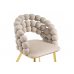 Стул на металлокаркасе Ball beige / gold Стул на металлокаркасе Ball beige / gold