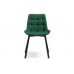 Стул на металлокаркасе Челси черный / зеленый