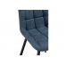 Стул на металлокаркасе Челси синий graf 9 / черный Стул на металлокаркасе Челси синий graf 9 / черный