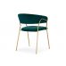 Стул на металлокаркасе Kamelia 1 green / gold