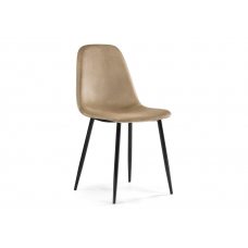 Стул на металлокаркасе Lilu dark beige / black
