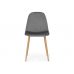 Стул на металлокаркасе Lilu dark grey / wood