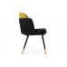Стул на металлокаркасе Penelopa black / hakki / black / gold Стул на металлокаркасе Penelopa black / hakki / black / gold